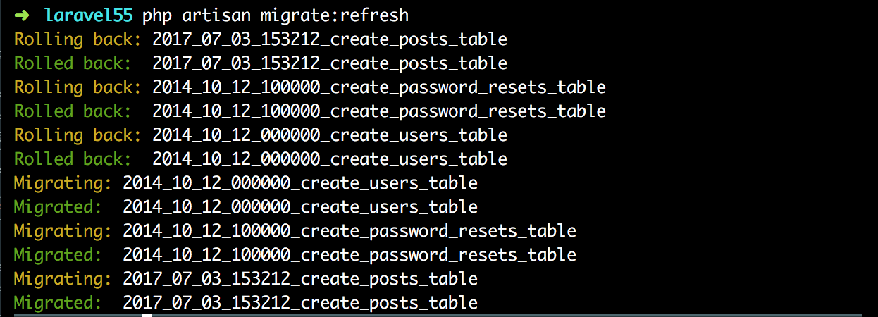 Migrate Refresh